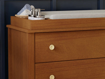 M10323CTN,Babyletto,Sprout 3-Drawer Changer Dresser in Chestnut and Natural Finish