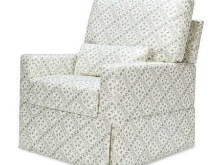 M21787GLT,Namesake,Sarah Flint x Namesake Crawford Swivel Glider in Green Lattice Performance Eco-Weave