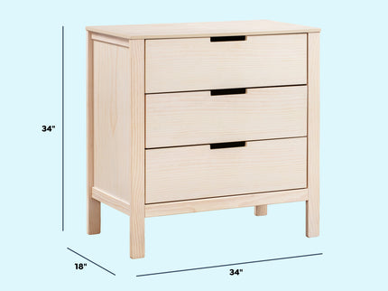 F11923NX,Carter's,Colby 3-drawer Dresser in Washed Natural