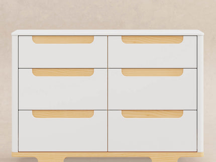 M23426WN,Babyletto,Yuzu 6-Drawer Dresser in White/Natural
