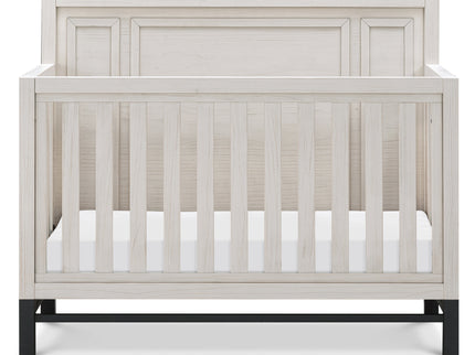 B25801WDF,Monogram by Namesake,Newbern 4-in-1 Convertible Crib in White Driftwood