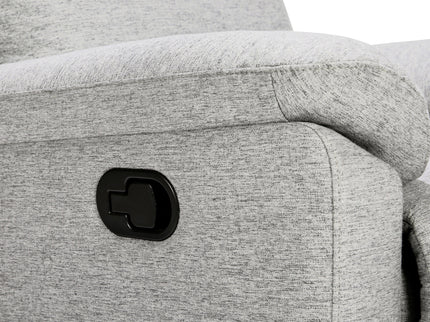 M24387FTG,DaVinci,Suzy Swivel Recliner in Frost Grey