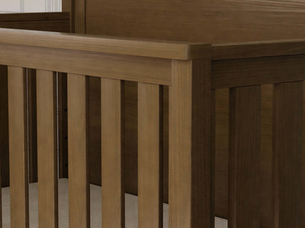 B26401LDF,Monogram by Namesake,Hemsted 4-in-1 Convertible Crib in Walnut Driftwood