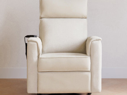 M17183PCMEW,Namesake,Willa Deluxe Power Glider Recliner w/Heat&Massage in Performance Cream Eco-Weave