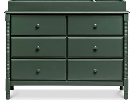 M7326FRGR,DaVinci,Jenny Lind Spindle 6-Drawer Dresser in Forest Green