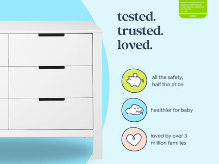 F11926W,Carter's,Colby 6-Drawer Double Dresser in White