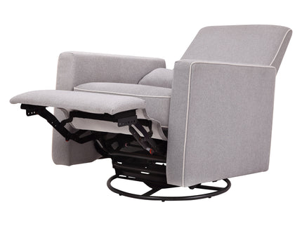 M10887GCM,DaVinci,Piper Recliner in Grey Finish w/Cream Piping