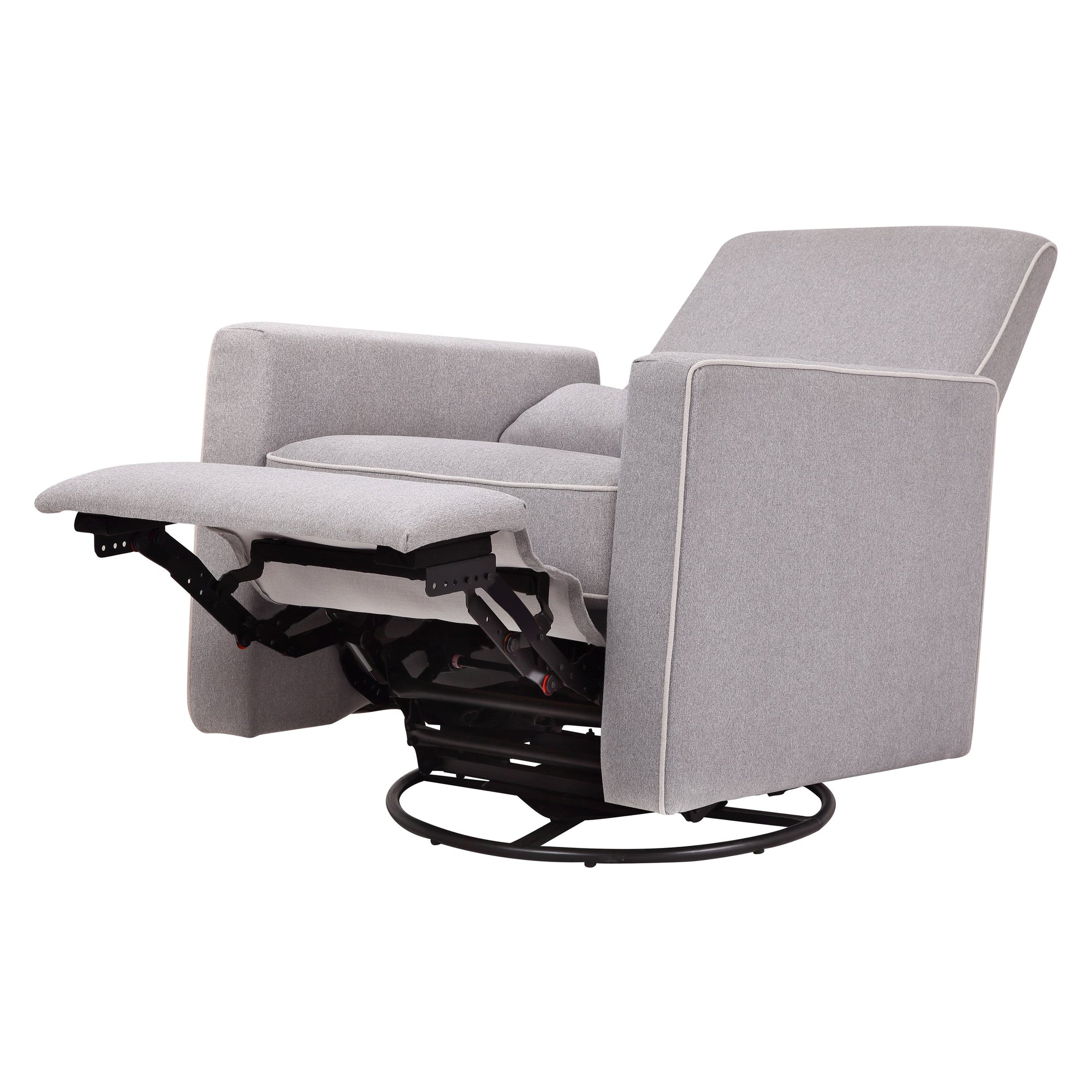 M10887GCM,DaVinci,Piper Recliner in Grey Finish w/Cream Piping