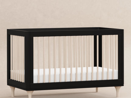 M9001BNX,Babyletto,Lolly 3-in-1 Convertible Crib w/Toddler Bed Conversion in Black/WashedNatural