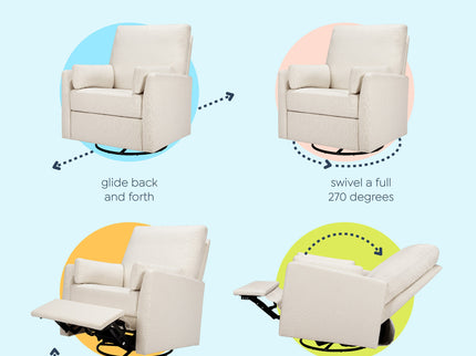 F24687PCM,Carter's,Ethan Swivel Recliner in Performance Cream Linen