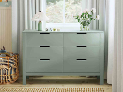 F11926LS,Carter's,Colby 6-Drawer Double Dresser in Light Sage