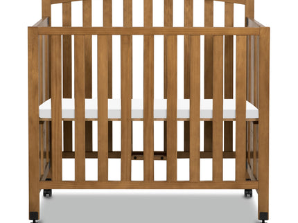 M18198CT,DaVinci,Dylan Folding Portable 3-in-1 MiniCrib and TwinBed in Chestnut