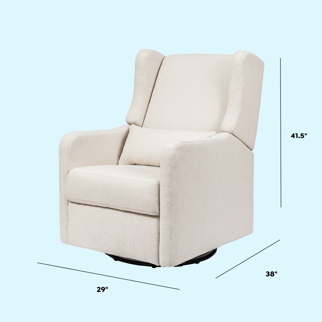 F19587PCM,Carter's,Arlo Recliner and Swivel Glider in Performance Cream Linen