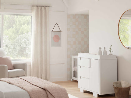 M23423W,Babyletto,Yuzu 3-Drawer Changer Dresser in White