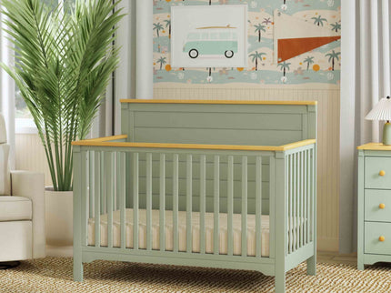 M27201LSHY,DaVinci,Shea 4-in-1 Convertible Crib in Light Sage and Honey