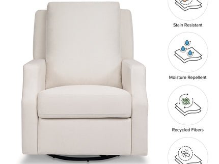 M22287PCMEW,Namesake,Crewe Recliner and Swivel Glider in Performance Cream Eco-Weave