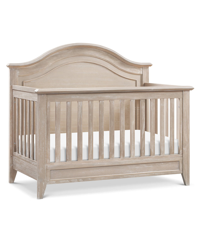 M34401SDB,Monogram by Namesake,Beckett Rustic 4-in-1 Convertible Curve Top Crib in Sandbar