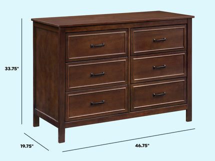 M12826Q,DaVinci,Charlie 6-Drawer Double Dresser in Espresso