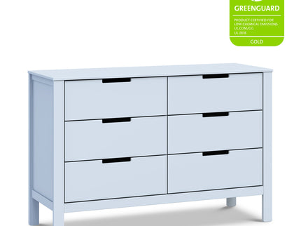 F11926PB,Carter's,Colby 6-Drawer Double Dresser in Powder Blue