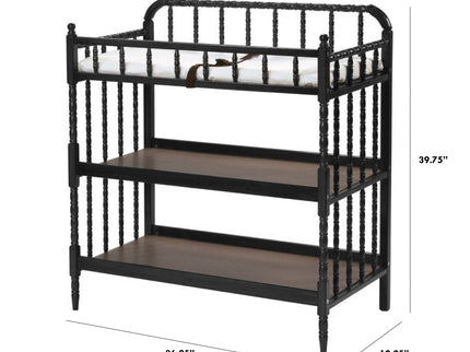 M0302EP,DaVinci,Jenny Lind Changing Table in Ebony Finish