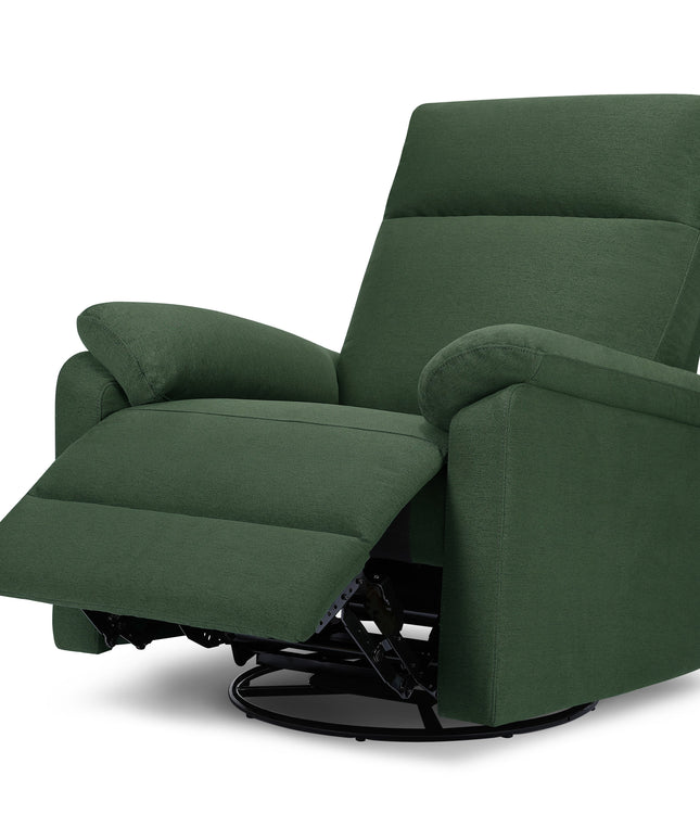 M24388PNG,DaVinci,Suzy Electronic Swivel Recliner in Pine Green