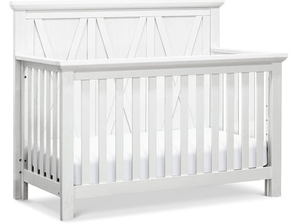 B14501LW,Monogram by Namesake,Emory Farmhouse 4-in-1 Convertible Crib in Linen White