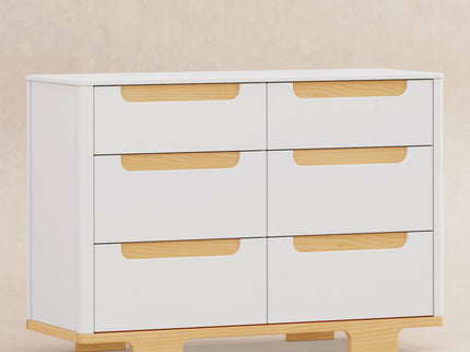 M23426WN,Babyletto,Yuzu 6-Drawer Dresser in White/Natural