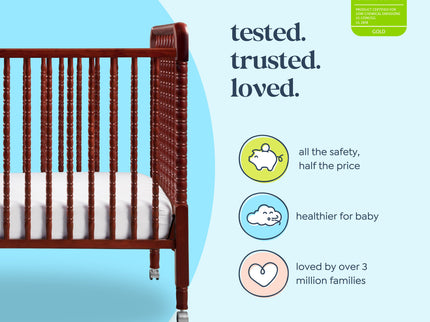 M7391C,DaVinci,Jenny Lind Stationary Crib In Rich Cherry Finish