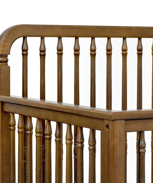 M7141NL,Namesake,Liberty 4-in-1 Convertible Spindle Crib in Natural Walnut