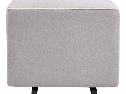 M13985GCM,DaVinci,Davinci Universal Gliding Ottoman in Grey Finish with Cream Piping