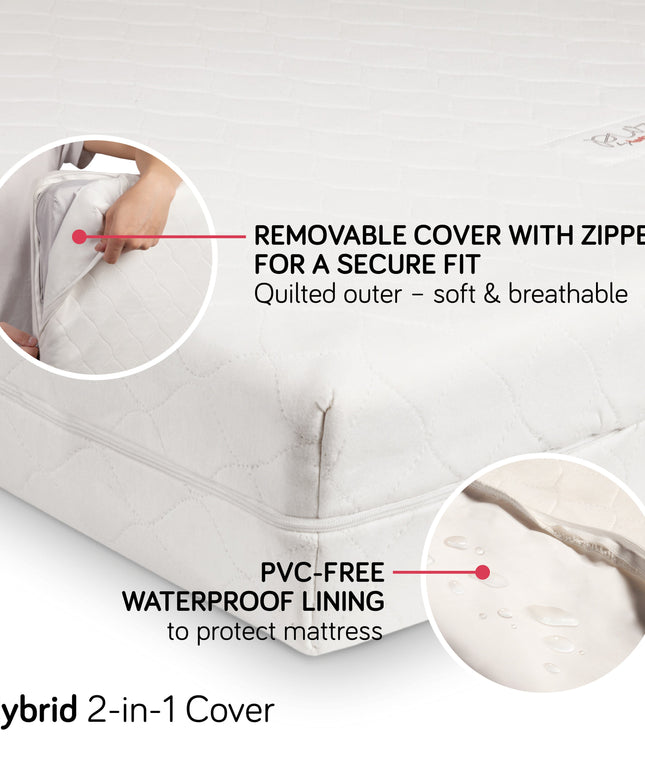 T6006W,Babyletto,Hybrid Full-Size Crib Mattress Cover for M5321C 