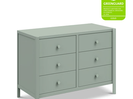 M25126LS,DaVinci,Birdie 6-Drawer Dresser in Light Sage