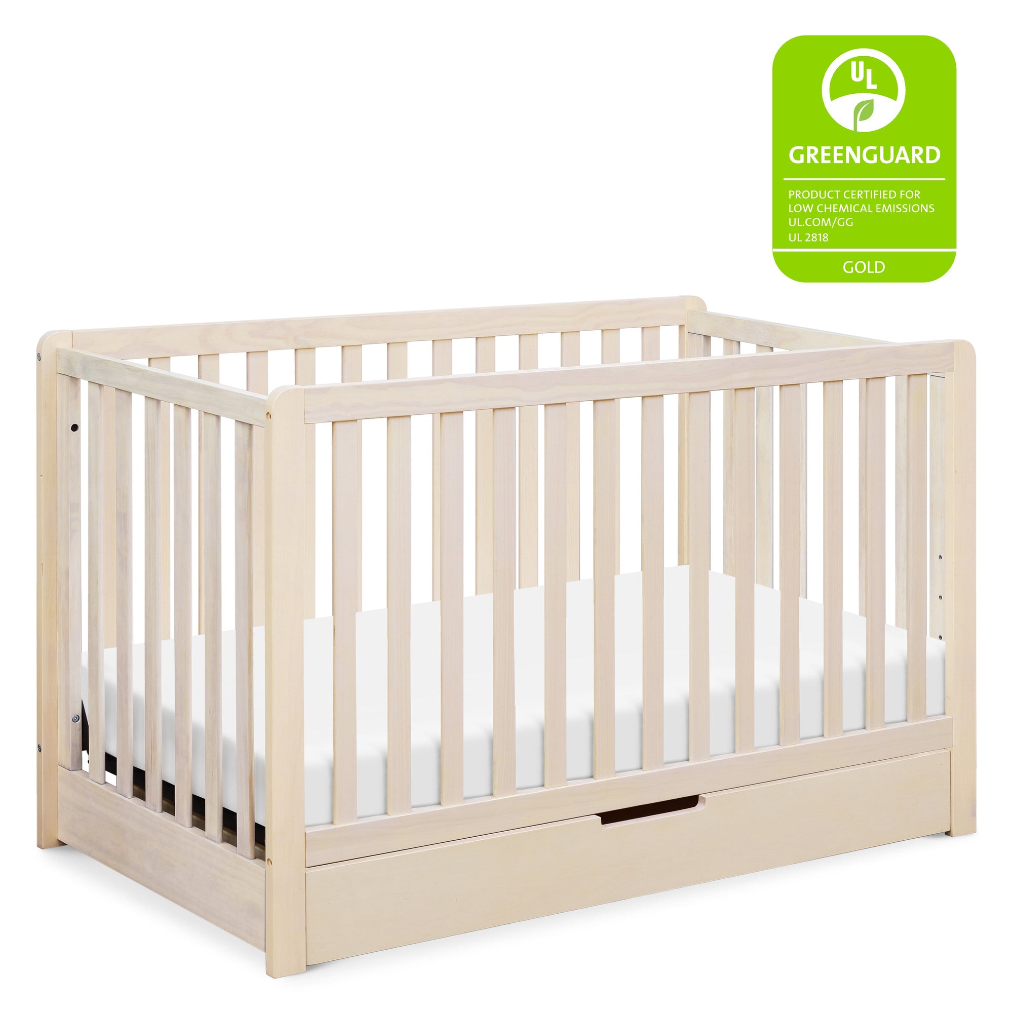 F11951NX,Carter's,Colby 4-in-1 Convertible Crib w/ Trundle Drawer in Washed Natural