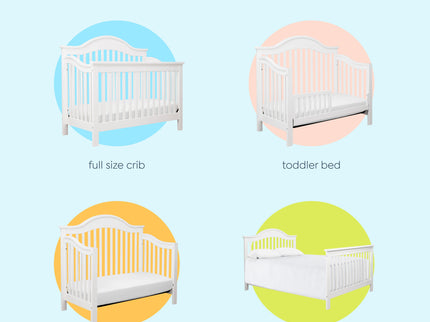 M5981W,DaVinci,Jayden 4-in-1 Convertible Crib in White Finish