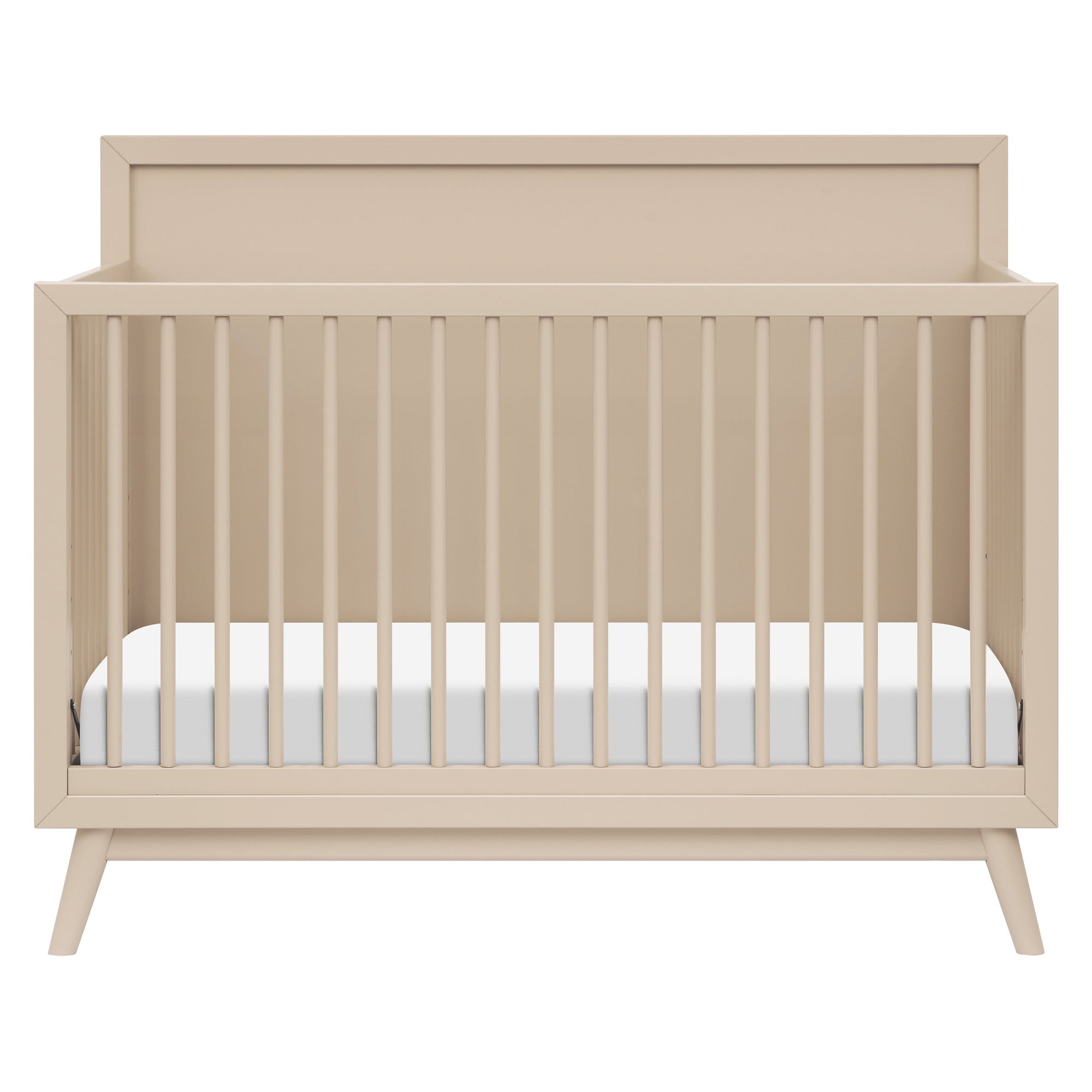 M15901TPE,Babyletto,Palma Mid-Century 4-in-1 Convertible Crib w/Toddler Bed Conversion in Taupe
