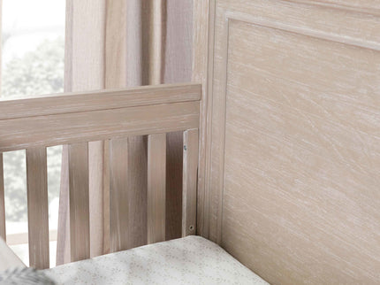 M24401SDB,Monogram by Namesake,Beckett Rustic 4-in-1 Convertible Flat Top Crib in Sandbar