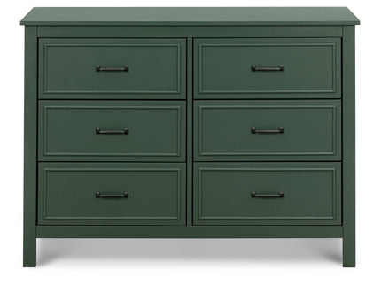 M12826FRGR,DaVinci,Charlie 6-Drawer Double Dresser in Forest Green