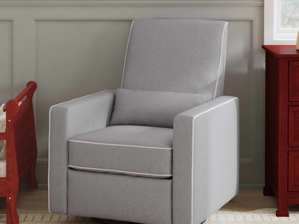 M10887GCM,DaVinci,Piper Recliner in Grey Finish w/Cream Piping