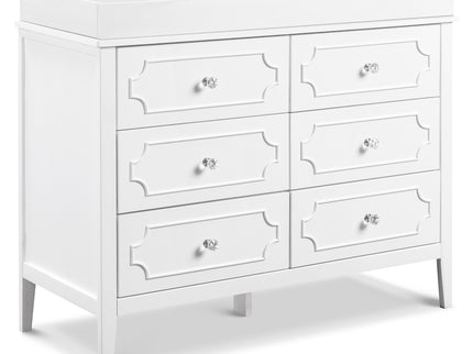 M11426W,DaVinci,Chloe Regency 6-Drawer Dresser in White