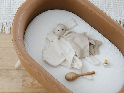 M26834GCLB,Babyletto,babyletto x GATHRE Capsule Bassinet in Camel