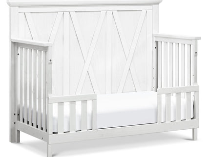 B14501LW,Monogram by Namesake,Emory Farmhouse 4-in-1 Convertible Crib in Linen White