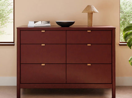 M25616CR,Babyletto,Bondi 6-Drawer Assembled Dresser in Crimson