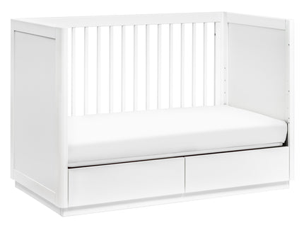M21601W,Babyletto,Bento 3-in-1 Convertible Storage Crib w/Toddler Bed Conversion Kit in White