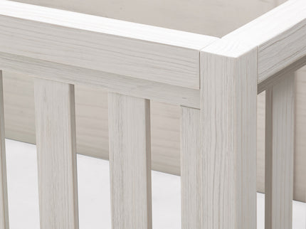 B25801WDF,Monogram by Namesake,Newbern 4-in-1 Convertible Crib in White Driftwood