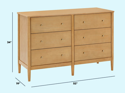 M27326HY,DaVinci,Frem 6-Drawer Dresser in Honey