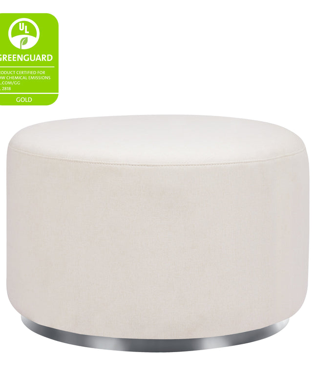 M10185PCMEW,Babyletto,Tuba Gliding Ottoman in Performance Cream Eco-Weave