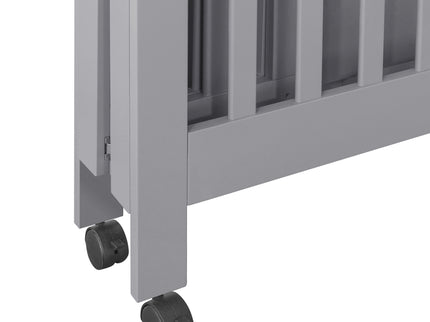 M6698G,Babyletto,Origami Mini Crib in Grey Finish