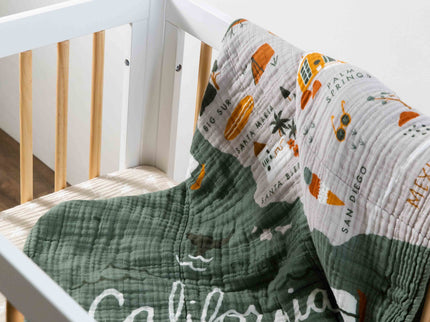 T27036,Babyletto,Beach Bum Muslin Mini Crib Sheet in GOTS Certified Organic Cotton