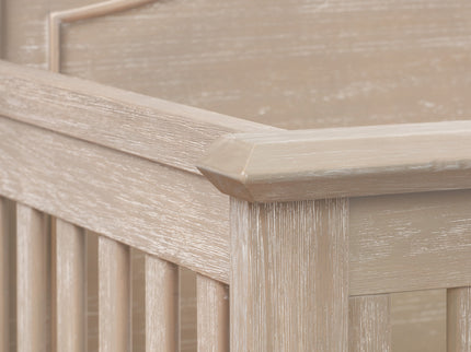 M34401SDB,Monogram by Namesake,Beckett Rustic 4-in-1 Convertible Curve Top Crib in Sandbar