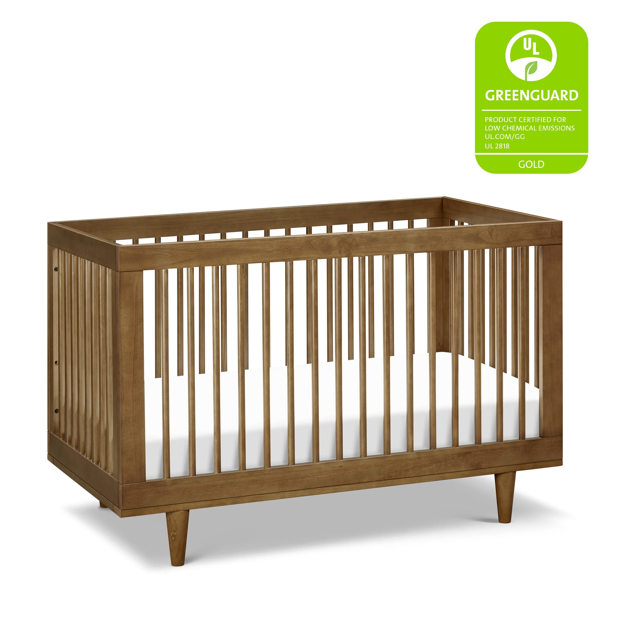 W4901L,DaVinci,Marley 3-In-1 Convertible Crib in Walnut